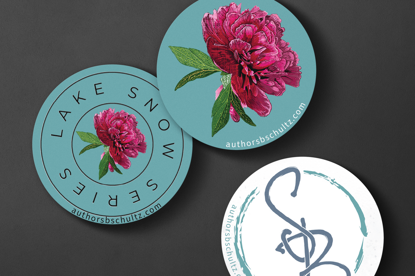 Lake Snow Series Sticker Pack in Teal