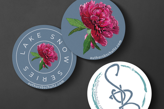 Lake Snow Series Sticker Pack in Blue Gray