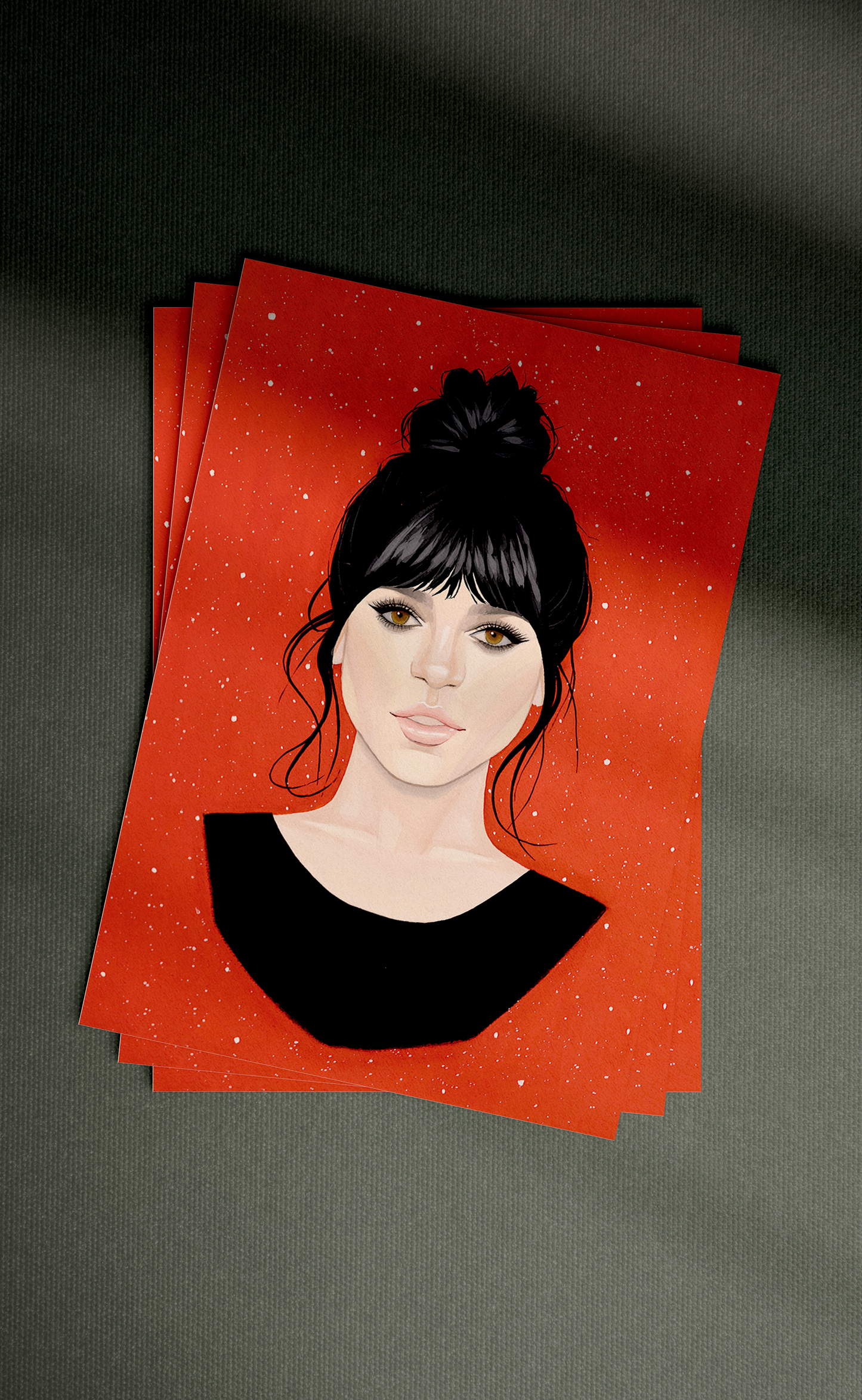 Stella Kobrick Portrait Art.